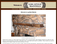 Tablet Screenshot of logstylemantels.com